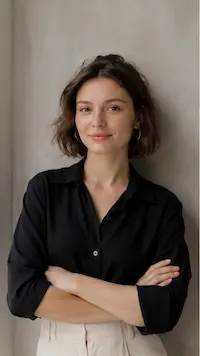 Ritratto di pianificatrice di viaggi enogastronomici